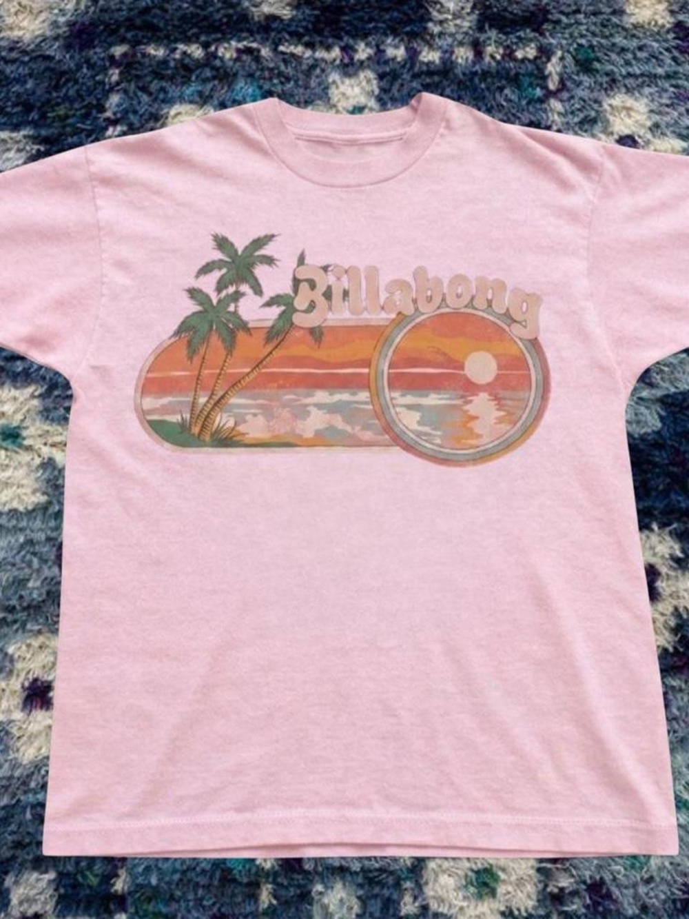 Light Pink Sunset Palm Graphic Tee